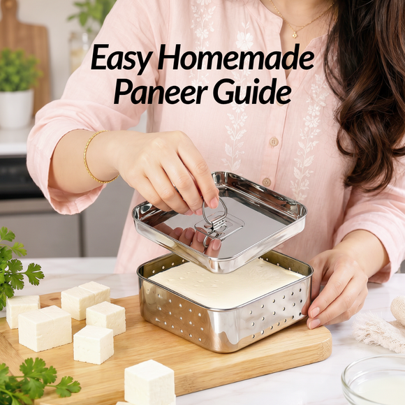 paneer making at home
