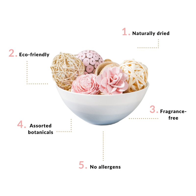 Sustainable Unscented Potpourri Pink