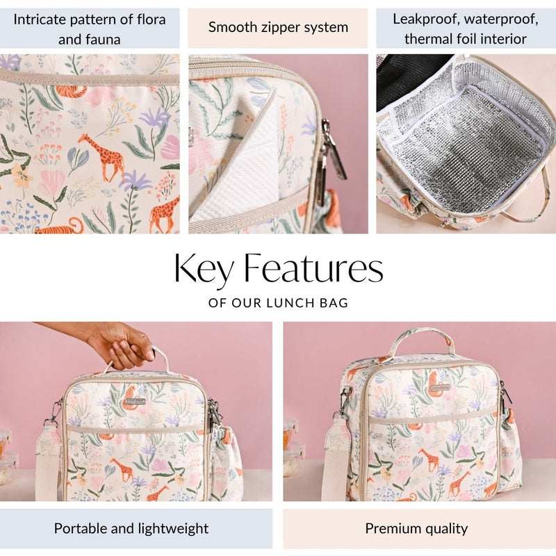 Cottagecore Insulated Leakproof Lunch Bag