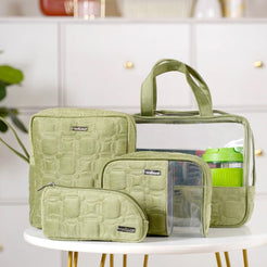 Travel Organizer Kit Set Of 4 Green