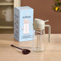 2 In 1 Spray And Pour Oil Dispenser Bottle Beige 470ml With Spoon