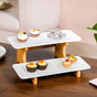 2 Tier Ceramic Dessert Platter