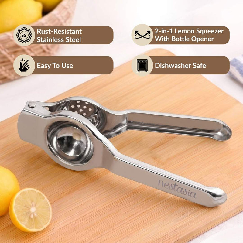 Lemon Squeezer With 2 In 1 Bottle Opener
