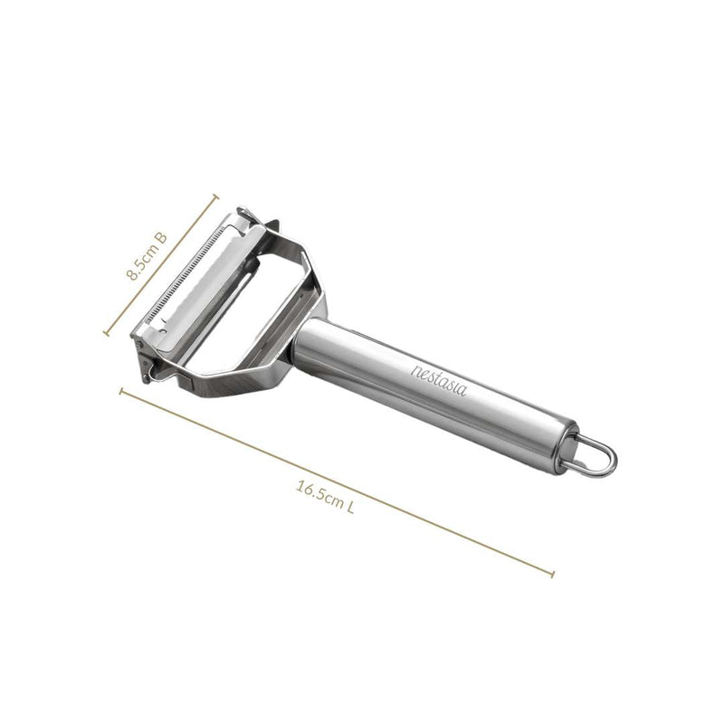 2 In 1 Stainless Steel Julienne Peeler