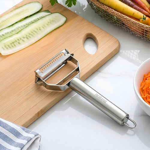 2 In 1 Stainless Steel Julienne Peeler