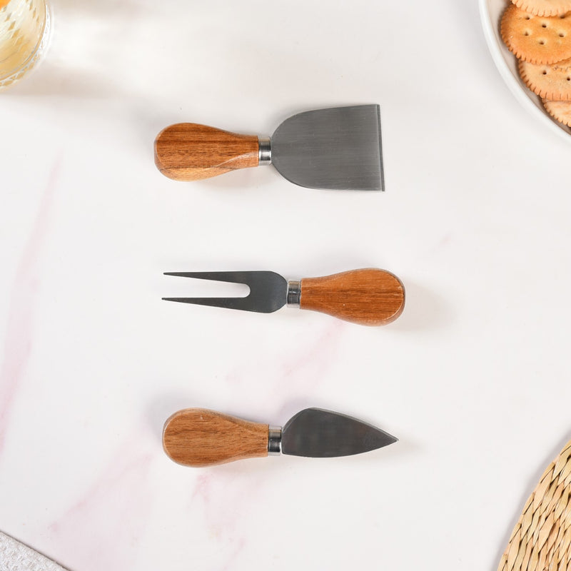 Round Acacia Charcuterie Board With Rotating Double Tiers