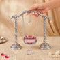 Pure Brass Silver Plated Jhula For Laddu Gopal