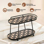 2 Tier Luxury Display Tray Black Brown