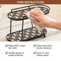 2 Tier Luxury Display Tray Black Brown