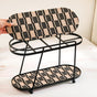 2 Story Vanity Storage Display Tray Black And Brown