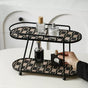 2 Story Vanity Storage Display Tray Black And Brown