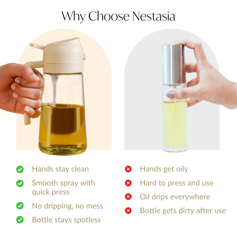 2 In 1 Spray And Pour Oil Dispenser Bottle 470ml