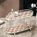 2 Story Vanity Storage Display Tray White And Brown