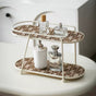 2 Story Vanity Storage Display Tray White And Brown