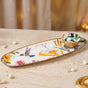 Tropical Long Metal Platter With Dip Bowl Set Of 2 In Gift Box