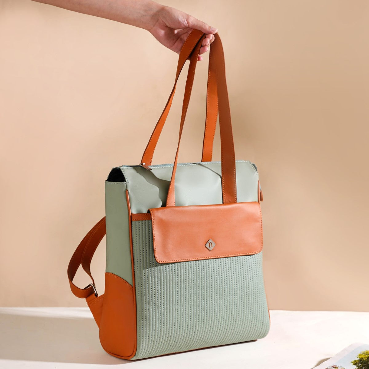 Buy ECOSUSI Tote Bag Convertible Backpack for Women Vegan Leather Handbag  Multifuction Shoulder Bag at Amazon.in