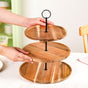 3 Tier Acacia Wood Cupcake Stand
