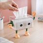 3D Cartoon Robot Tissue Box Green