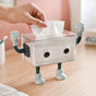 3D Robot Design Tissue Box Blue