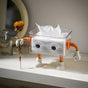 3D Cartoon Robot Tissue Box Orange