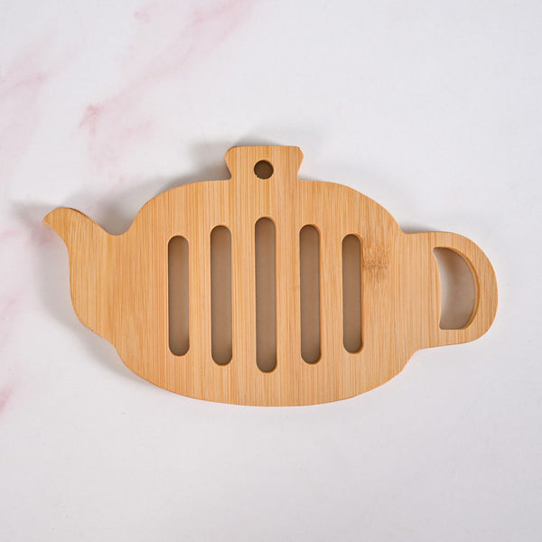 Teapot Trivet With Heat Resistant Bamboo