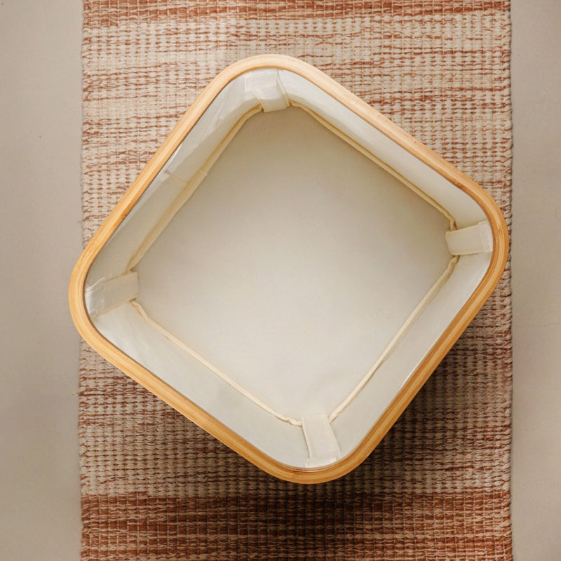 Minimalist Laundry Basket Off White