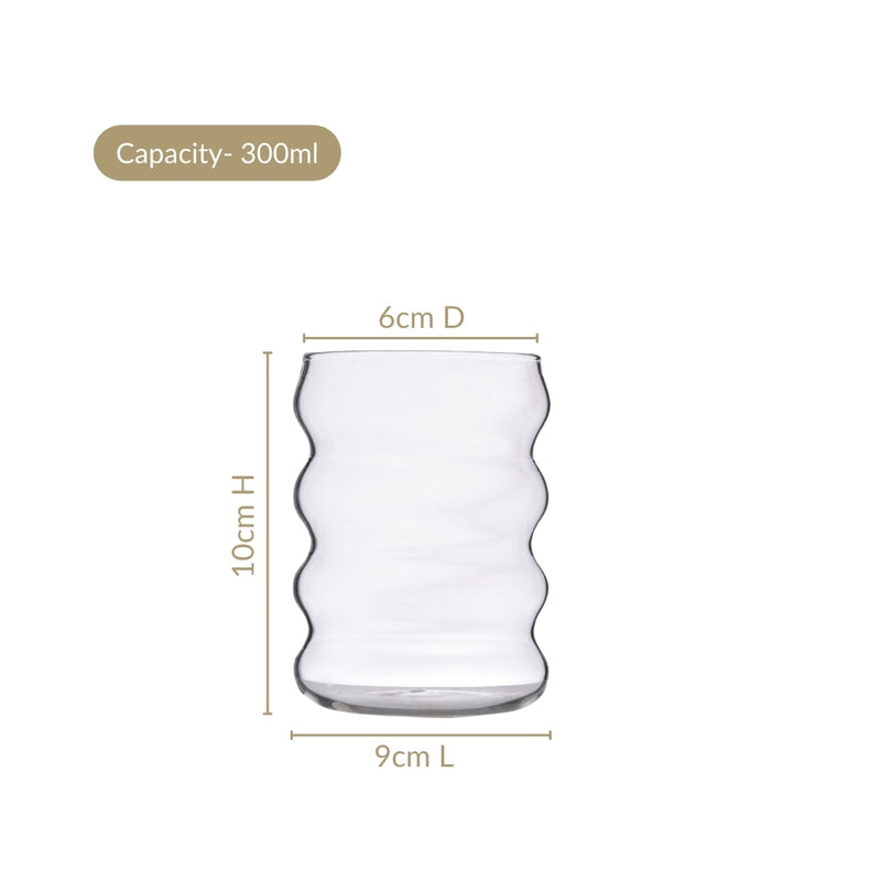 4 Tier Caterpillar Cocktail Glass Set Of 4 300ml