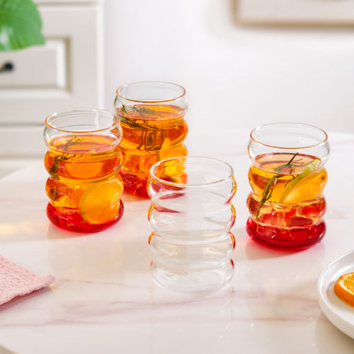 4 Tier Caterpillar Cocktail Glass Set Of 4 300ml