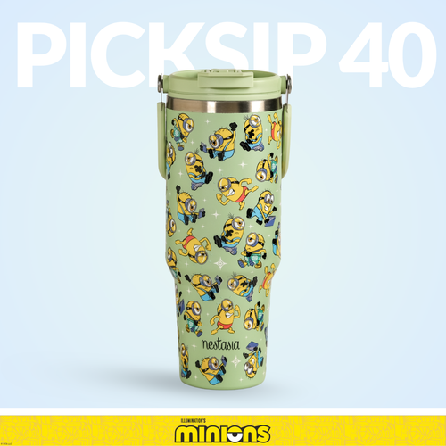 Minions Stuart Poses PickSip40 Bottle 1200ml Green