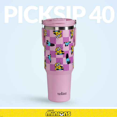 Minions Hide And Seek PickSip 40 Bottle 1200ml Pink