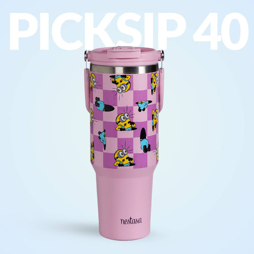 Minions Hide And Seek PickSip 40 Bottle 1200ml Pink