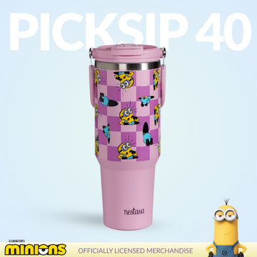 Minions Hide And Seek PickSip 40 Bottle 1200ml Pink
