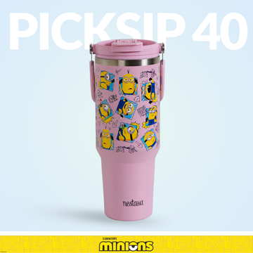 Minions Doodle Moods PickSip 40 Bottle 1200ml Pink