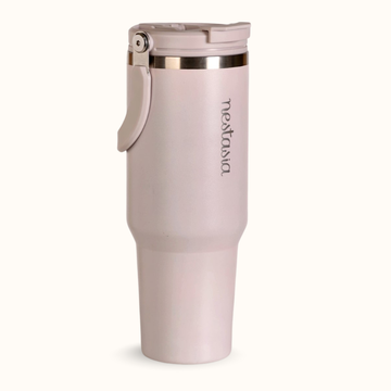PickSip 40 Insulated Tumbler With Top Handle Rosy Taupe 1200ml