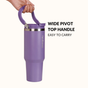 PickSip 40 Insulated Tumbler With Top Handle Viva Violet 1200ml
