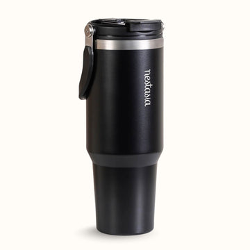 PickSip 40 Insulated Tumbler With Top Handle Black Noir 1200ml