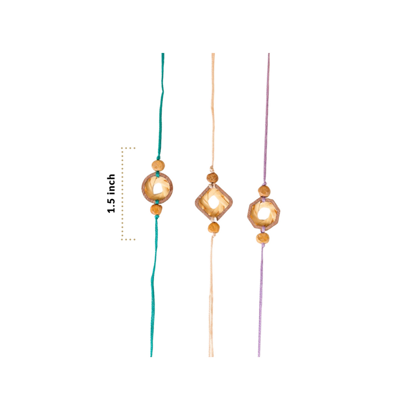 Organic Rakhi Gift Set Of 3