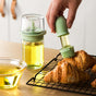 Two In One Oil Brush And Spray Bottle 180ml Green