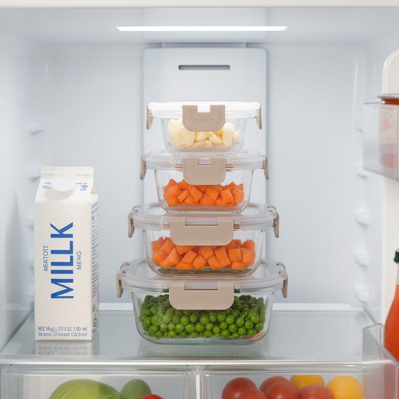 Nestro Airtight Containers Set Of 4 S 160ml M 300ml L 500ml XL 800ml