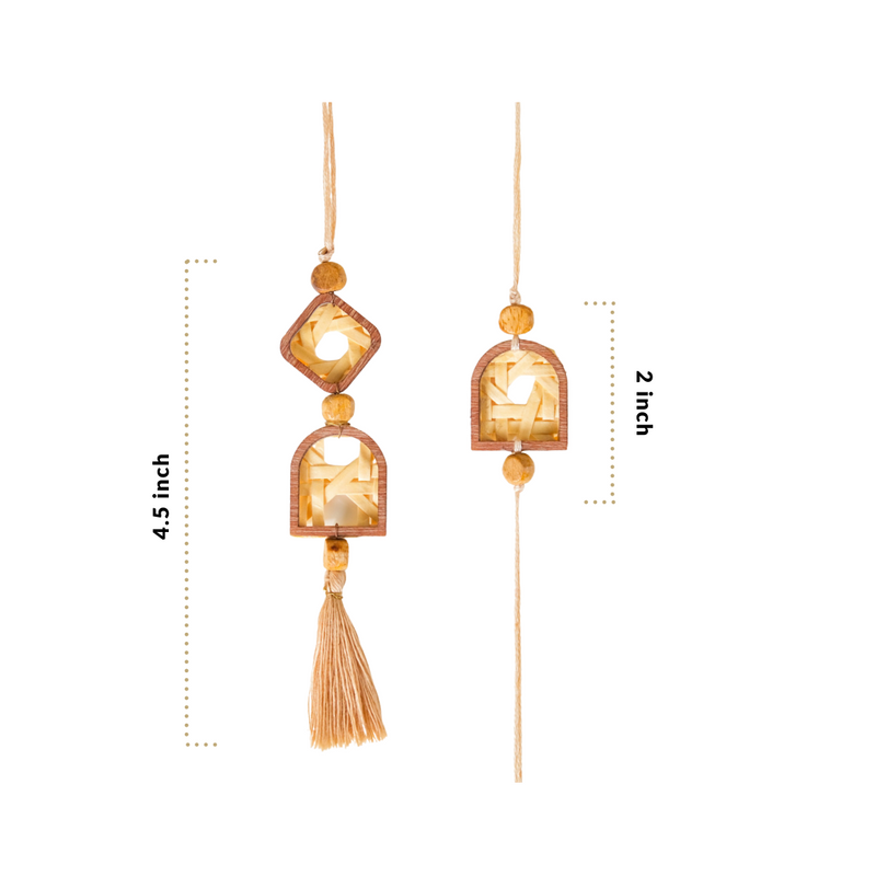 Blooms of Love Sustainable Rakhi Gift Set Of 4