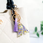 Lilac Dreams Alphabet A Resin Keychain