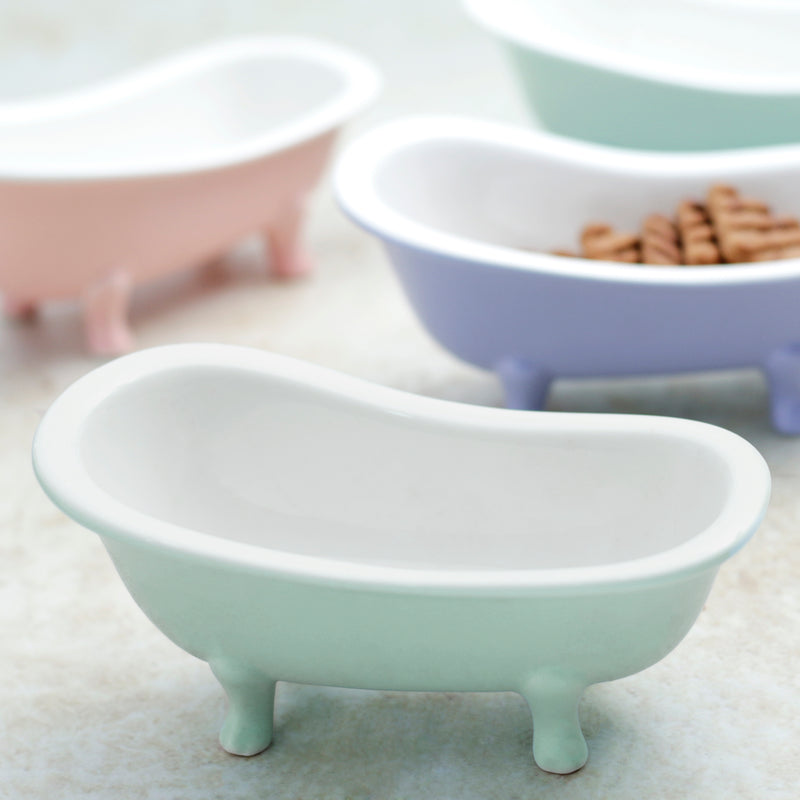 Green Blue Tub Ceramic Snack Bowl 200 ml - Bowl, ceramic bowl, snack bowls, curry bowl, popcorn bowls | Bowls for dining table & home decor