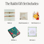 Beaded Two Mor Pankh Rakhis Gift Set Of 4 With Box And Card