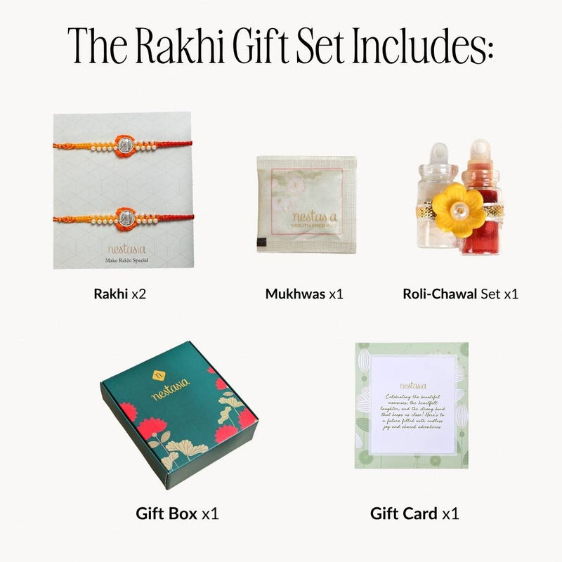Queen Duo Rakhi Gift Set