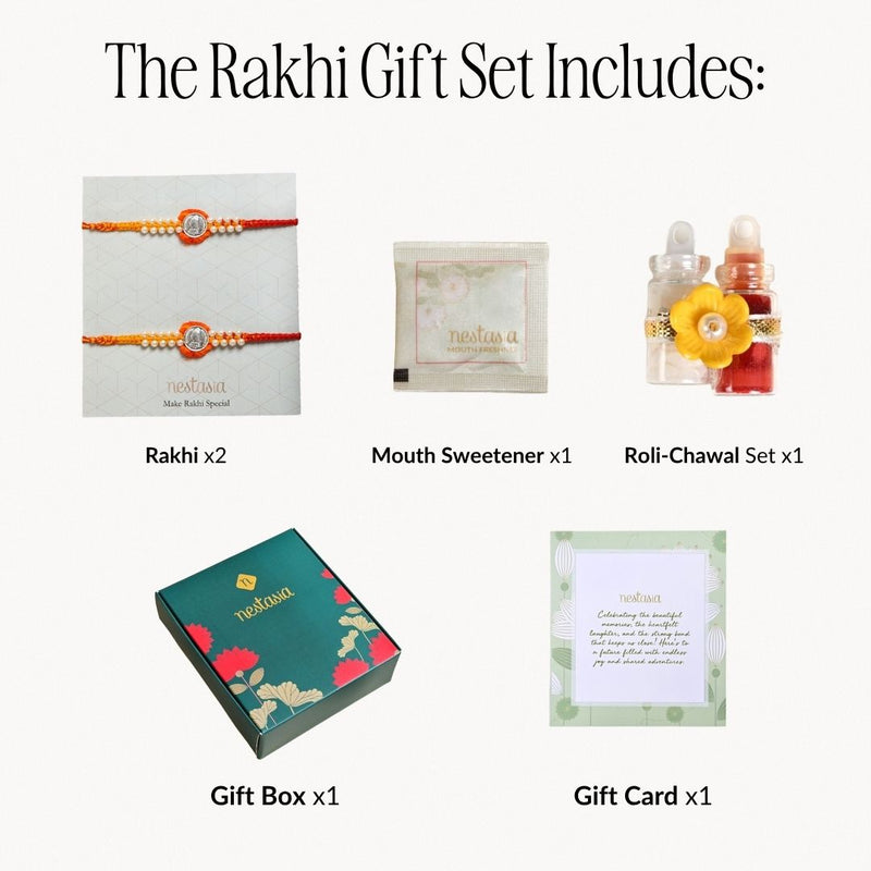 Queen Duo Rakhi Gift Set