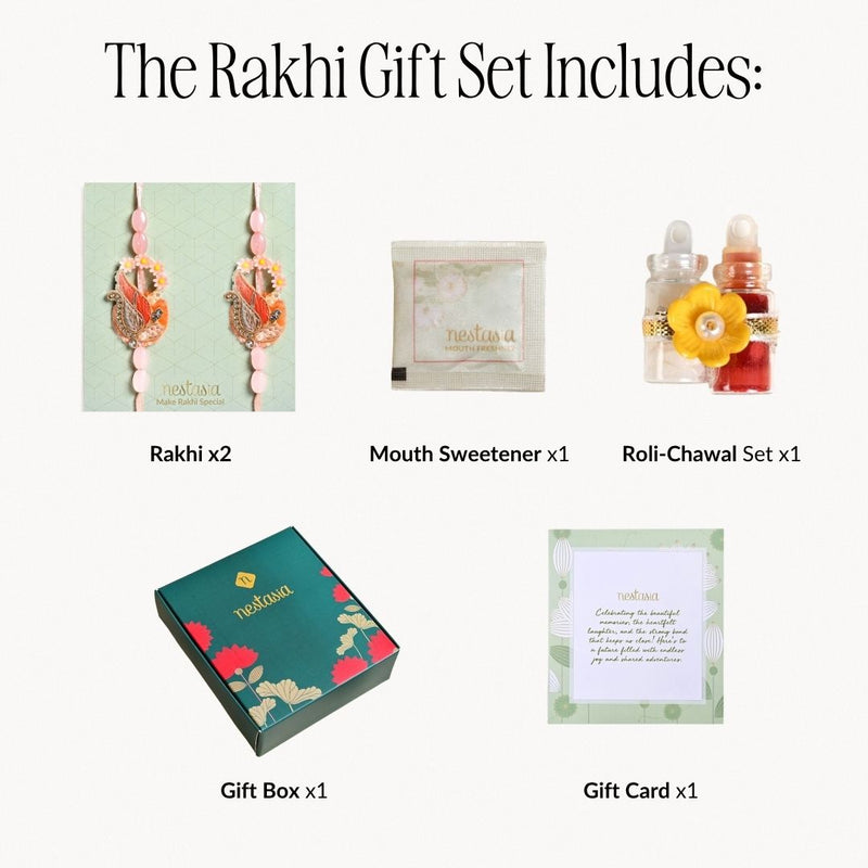 Infinite Floral Rakhi Gift Set