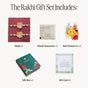 Peach Petals Brother Rakhi Gift Set