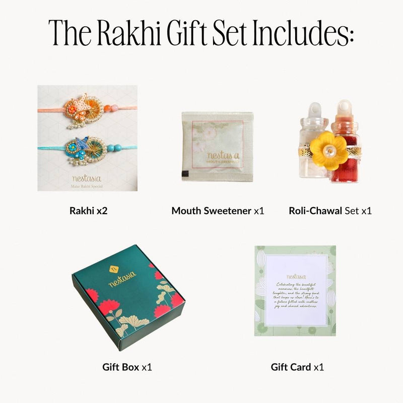 Sunset And Sea Handcrafted Rakhi Set