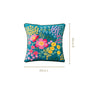 Enchanted Flora Cotton Embroidered Cushion Cover 40x40cm