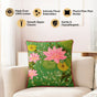 Gardenia Embroidered Cotton Cushion Cover 40x40cm